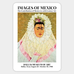 Frida Kahlo Exhibition Art Poster - "Diego on my mind" 1988 Sticker